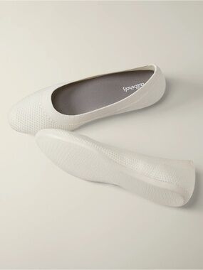 allbirds Tree Breezers Women's Knit Ballet Flats - Natural White
